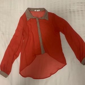 Salmon blouse